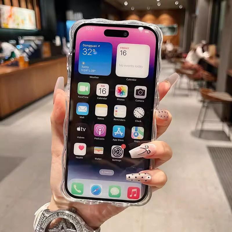 TPU Full Cover Phone Case IPhone 16 Pro Max 15 14 13 With Oil Painting Butterfly Design Anti Drop
