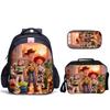 Doll Collective Probe Children'S Fun Three-Piece Set Woody Bass School Bag Pencil Bag Thermal Insulation Meal Bag Student Campus Set