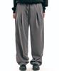 Descheuis One-Pleat Wide Fit Slacks_Charcoal