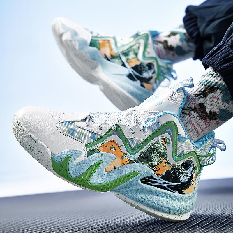 Practical Basketball Shoes for Boys, Junior High School Students, Older Children, Outdoor Cement Sports, Running Shoes, Mesh Men's Shoes, Student Shoe