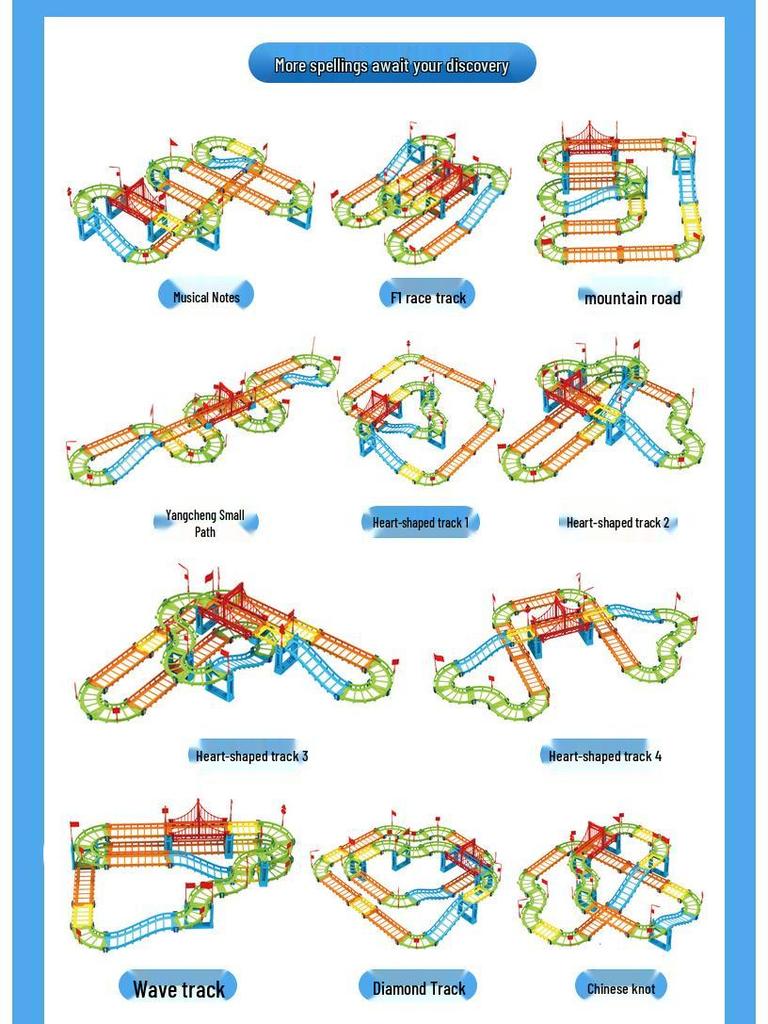 Children's Electric Double-Layer High-Speed Track Car - Versatile Educational Toy