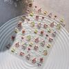 Cute Christmas Snowman Christmas Tree Santa Claus Nail Stickers Kawaii Art Stickers Diy New Year Accessories Manicure Decals