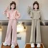 Mädchen Sweatshirts + Hosen Kinder Anzüge 2PCS Baumwolle Klassische Frühling Herbst Baumwolle Jogginganzug Teenager Kinder Kleidung