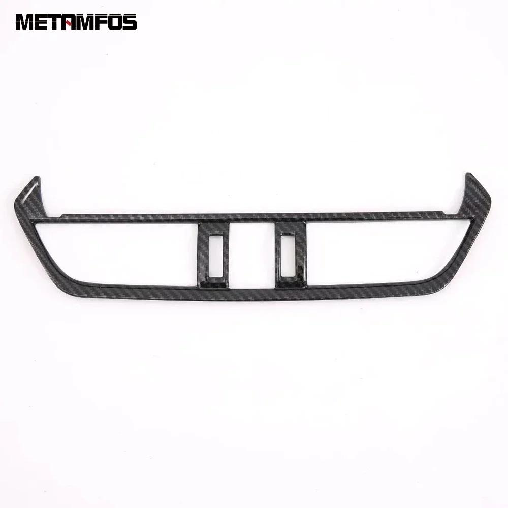 For Toyota Rav4 Rav 4 -2024 2025 Carbon Fiber Center Console Air Condition AC Vent Outlet Cover Trim Accessories Car Styling