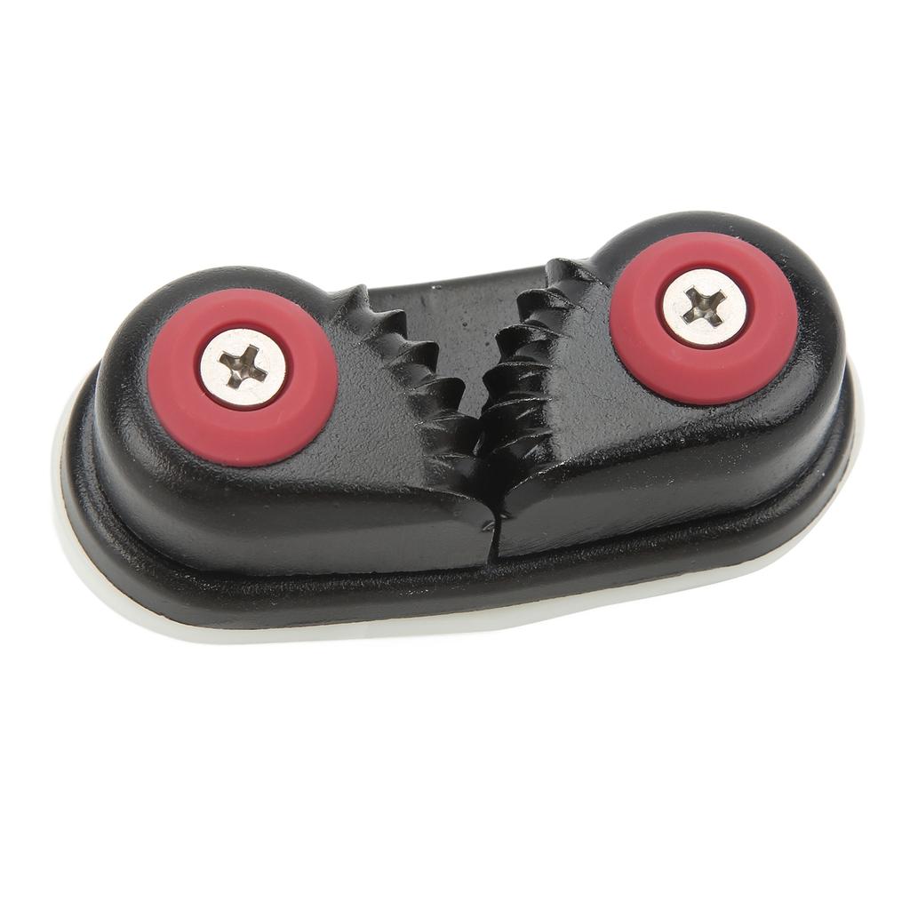 Aluminum Alloy Boat Clam Cleat Flared Cable Fast Entry Cam Cleat Black Marine Rope Clamp for Sailng