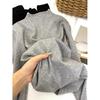 Korean-Style Soft Slim-Fit Semi-High Neck Sweater for Autumn/Winter - Women's Knit Pullover Base Layer Top