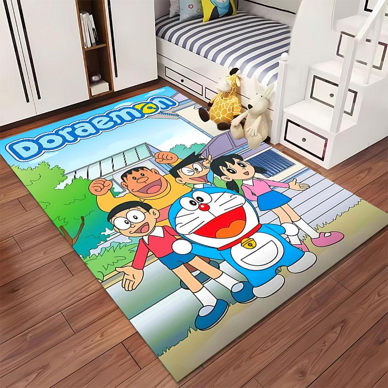 Doraemon Cartoon Character Carpet suitable as a non-slip mat for the living room or bedroom sofa