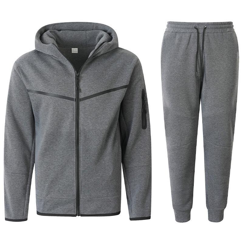 New Hooded Sweatshirt Daily Sports Casual Sports Casual Jacket Trousers Suit Men's Clothing