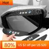 BABQ1 For New Car Rearview Mirror Rain Eyebrow Carbon Fiber Mirror Rain Snow Blocker Sun Visor For BMW M X5 E70 X1 E84 F49 X7 V8 X
