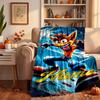 Crash Bandicoot  Custom Flannel Blankets Soft Warm Cozy Throws for Home Decor Holiday Gifts