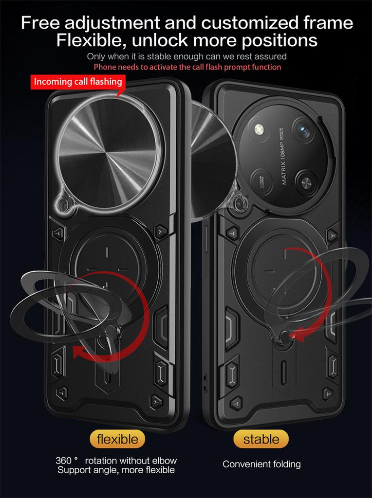 For Honor X9C 5G Case Slide Lens Protect Armor Phone Case For Xonor Honar Honer X 9c X9 c HonorX9c 5G Car Holder Ring Back Cover