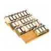Drawer Spice Tray Shelf in Wood with Expandable Tiers for Kitchen Bottle Sorting, Viewing, and Storage Utility