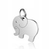 Elephant Charm Pendant, Stainless Steel