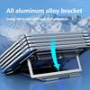 Professional U-JIE-D20 Double Fan Aluminium & Plastic Gaming Notebook Cooler with USB Connection Universal Laptop Sizes Stock