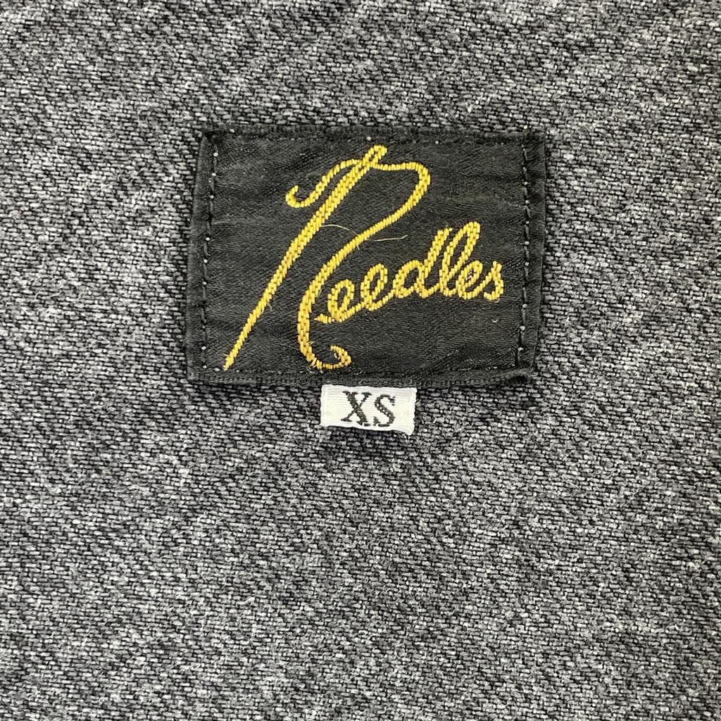 Needles QV158 Black Darts Bottom Jean Jacket 12oz Denim Jacket Jacket XS blackUsed