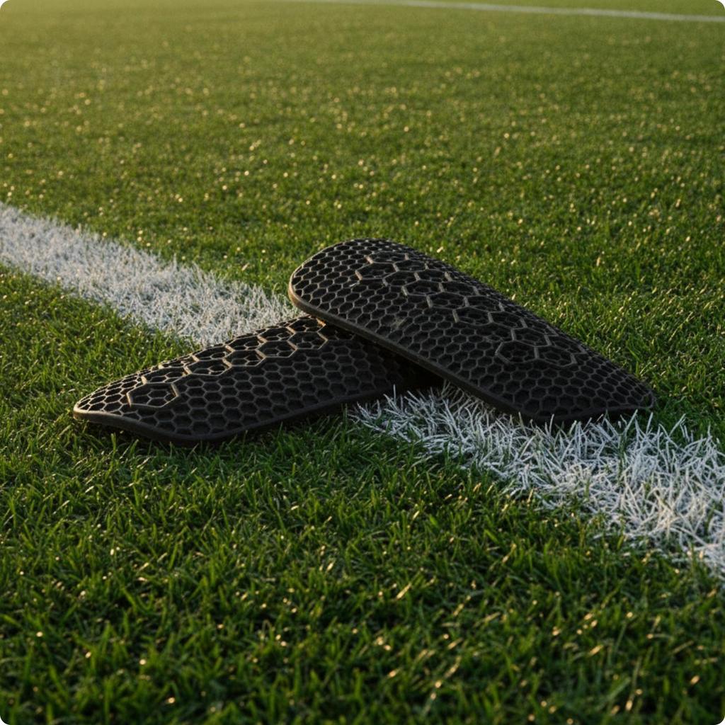 Silicone Shin Guards Flexible Gear Non-Bulky for Footballers