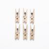 100 stücke Mini 25mm Natürliche Holz Clips Foto Clips Wäscheklammer DIY Hochzeit Party Holz Clip Clips Pegs Dropshipping