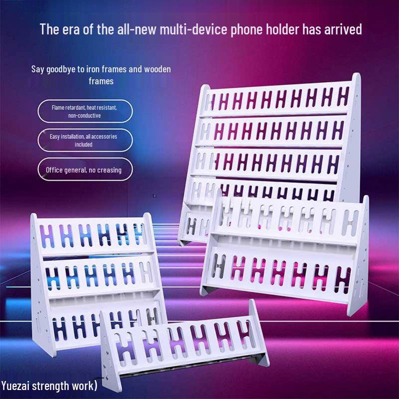 Multi-Camera Desktop & Floor Phone Holder with Charging Capability