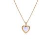 Valentine'S Day Niche Design Love Box Pendant Necklace Open And Close Peach Heart Pendant Collarbone Chain Copper Plated Real Gold