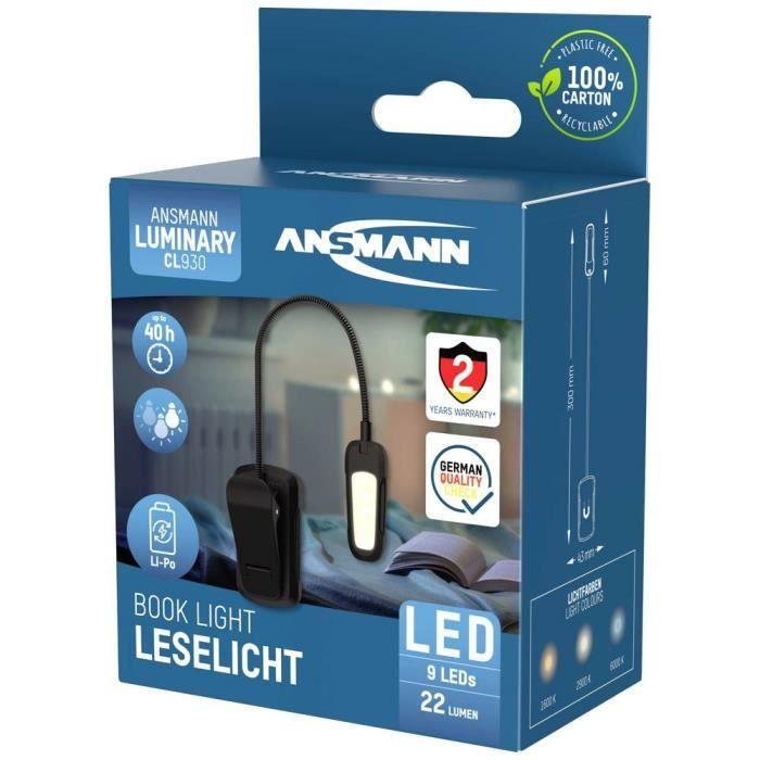 Lampe Torche - ANSMANN - Clip-Light - Rechargeable - Portée 8m - 8g