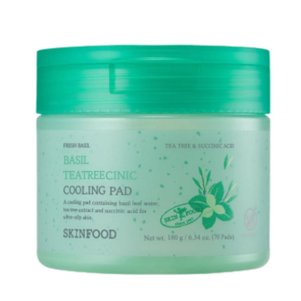 

Skinfood Охлаждающие успокаивающие пэды с базиликом и чайным деревом 70 шт.