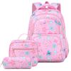 3pcs/set Cute Student Backpack Primary Schoolbag Rabbits and quicks and Kawaii Student Backpack Teenage Girls Handbag Rucksack