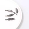 Titanium & Stainless Steel Feather Charms for DIY Jewelry - Pendants for Bracelets & Necklaces.