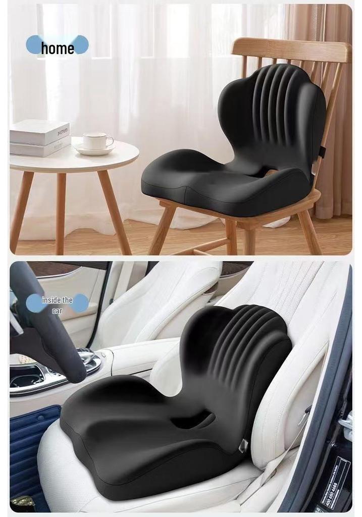 Ergonomic Memory Foam Chair with Lumbar Support for Posture Correction and Pressure Relief