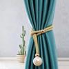 Polyester Pearl Curtain Tieback Adjustable High Quality Pearl Curtain Buckle Buckle Tie Rope Beautifully Curtains Tie Rope Home