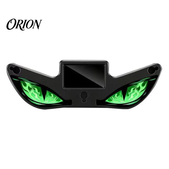 Wireless LED Car Light Solar Devil Eyes for Windshield, Magnetic Installation Window Warning Sign with Three Custom Display Smart Modes, Digital