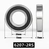 6207RS 6207ZZ Sealed Deep Groove Ball Bearing 35x72x17mm for Agricultural Machinery Wheels and Industrial Motor Repair