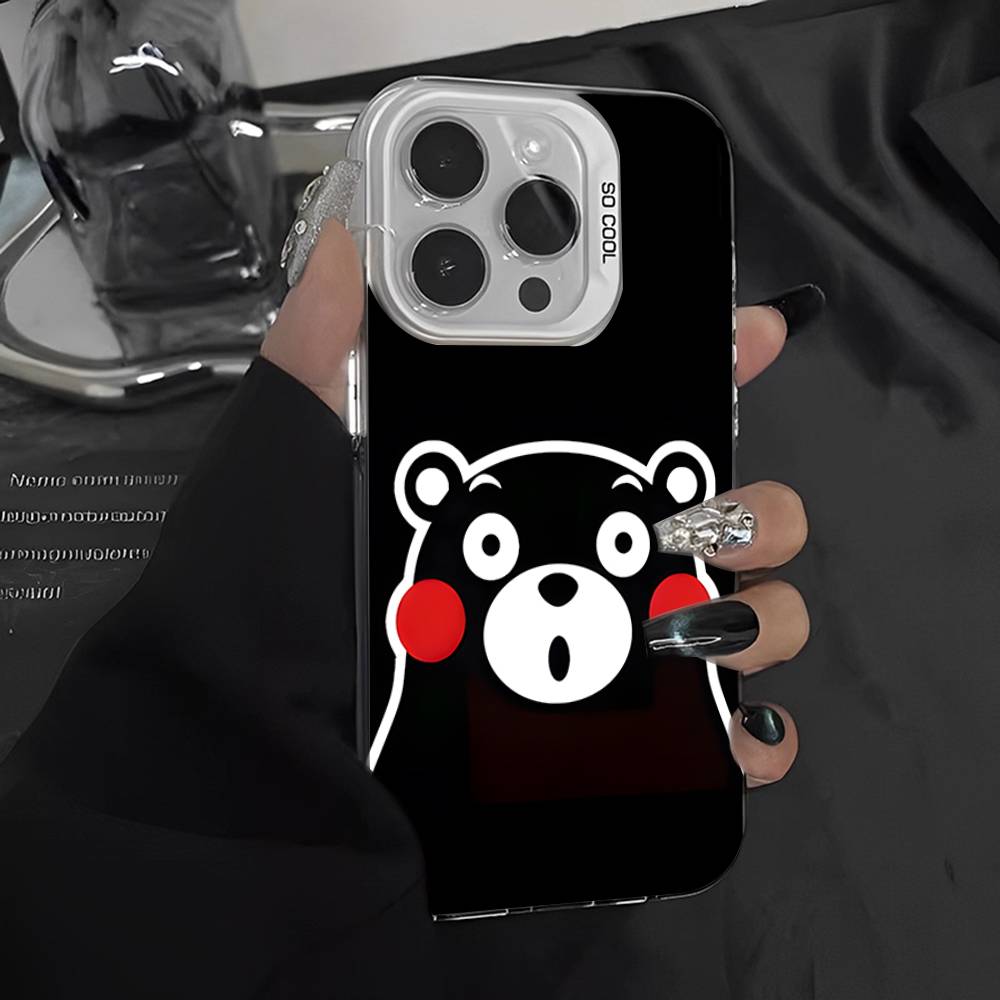 Kumamon For IPhone 17 16 15 14 13 12 11 Pro Max Plus Matte Color Back Phone Cover