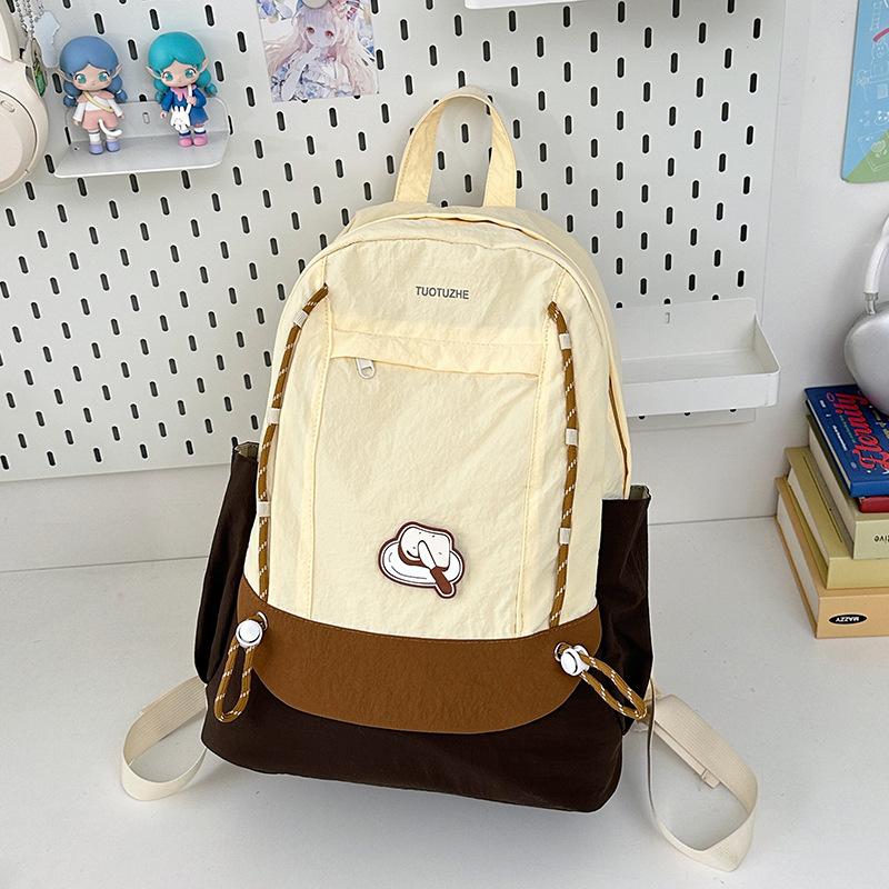 New lightweight backpack female high school student class schoolbag large capacity computer backpack male