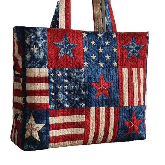 Quilted Vintage Handbag Women Tote Bag Shoulder Bag Machine Washable Floral Purse for Commuting Travel Grocery Shopping Beach