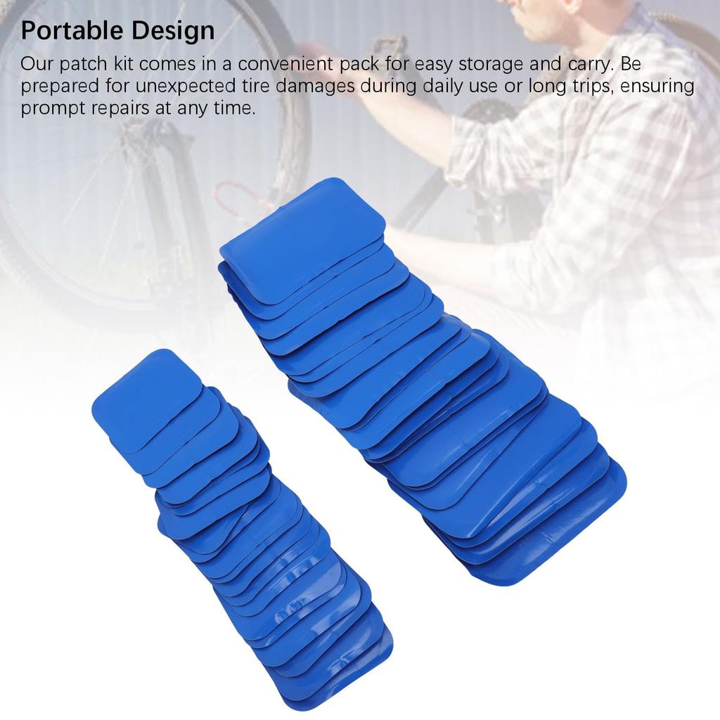 40 Pcs Tire Patch Rubber Thickening Strong Adhesive Repair Kit Motorcycle Car Tire Tube