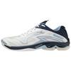 Wave Lightning Z7 Low-Top Volleyball Shoes Unisex Shoes White Blue V1GA220025