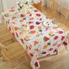 Summer Theme Rectangle Tablecloth for Table Decor Lemon Ice Cream Watermelon Strawberry Print Table Cloth Wedding Party Decor