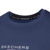 Skechers Performance Elastic Moisture-Wicking Quick-Dry Cool Short Sleeve T-Shirt Men tops Navy-Academy-Blue P225M170-02MZ