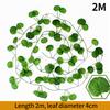 1/2M Artificial Rattan Strips Plant Simulated Leaves Indoor and Outdoor Decoration Plant Home Wall Hanging Decoration