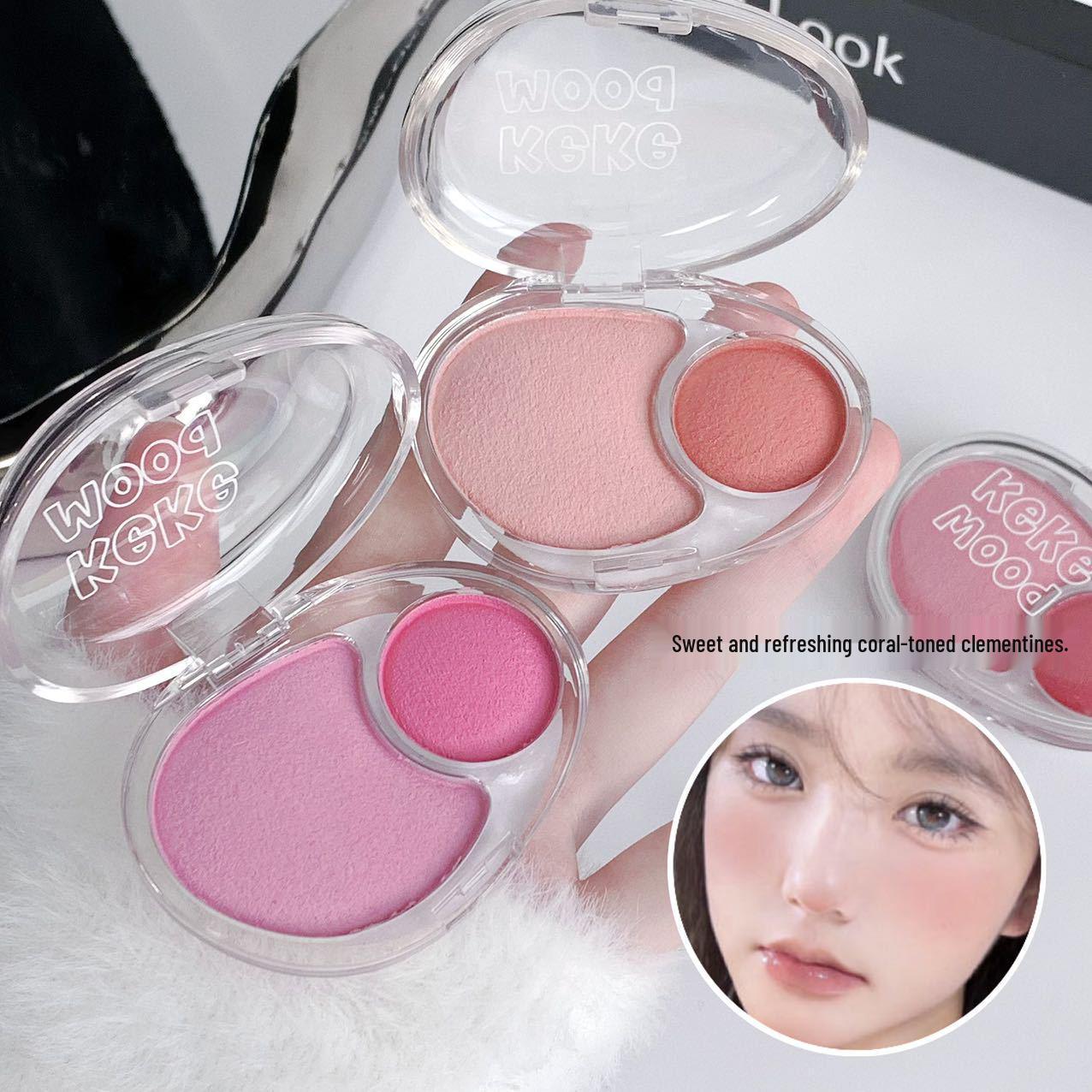 

Kekemood Двоколірні рум яна для сяйва: Корейська рожева серія з розширюваним кольором текстури картопляного пюре.