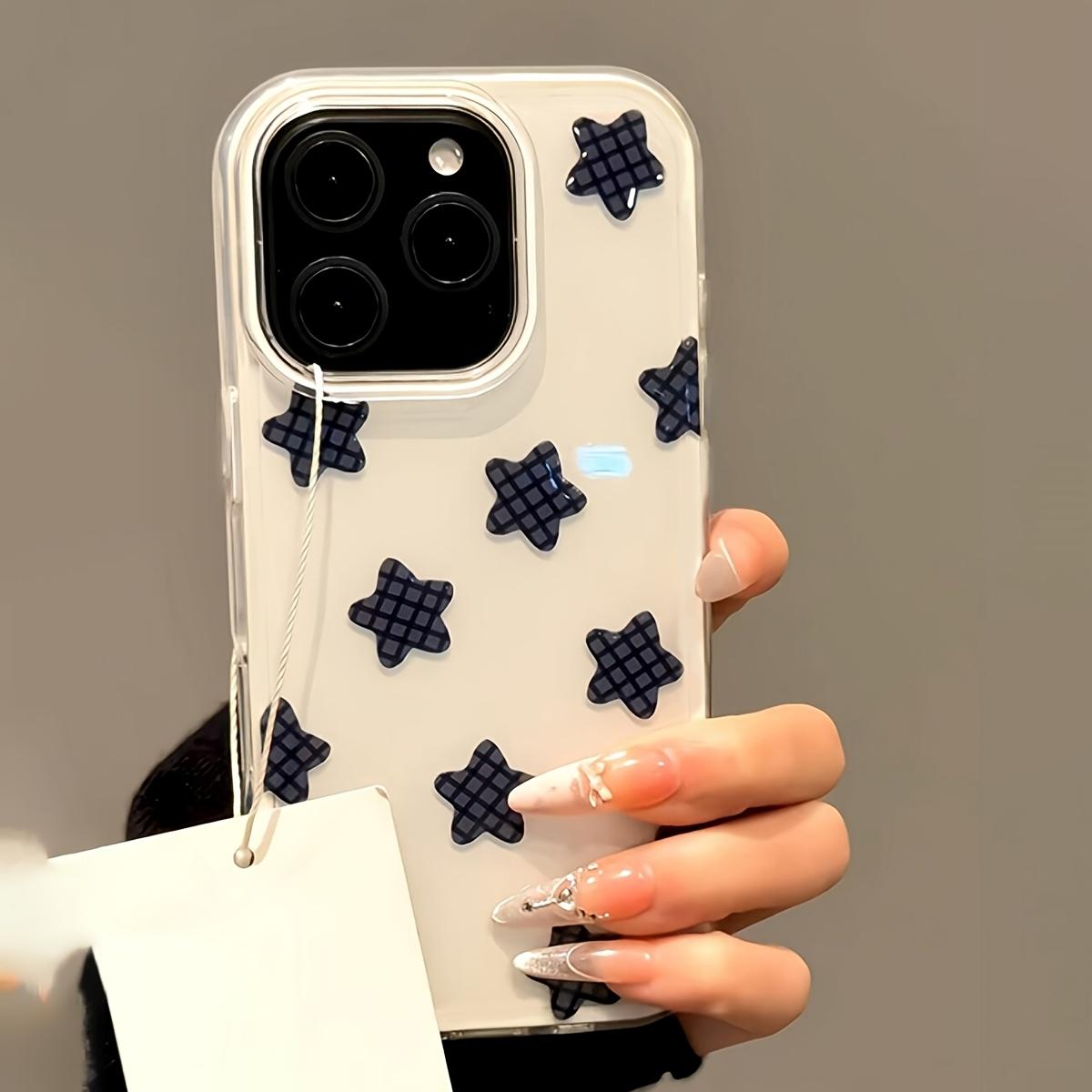 

Яркие Звезды Простой Однотонный Чехол Конфетного Цвета для iPhone 16 15 14 Plus 13 12 11 Pro Max Акриловый Силиконовый Ударопрочный Чехол iPhone 11 ProMax белый