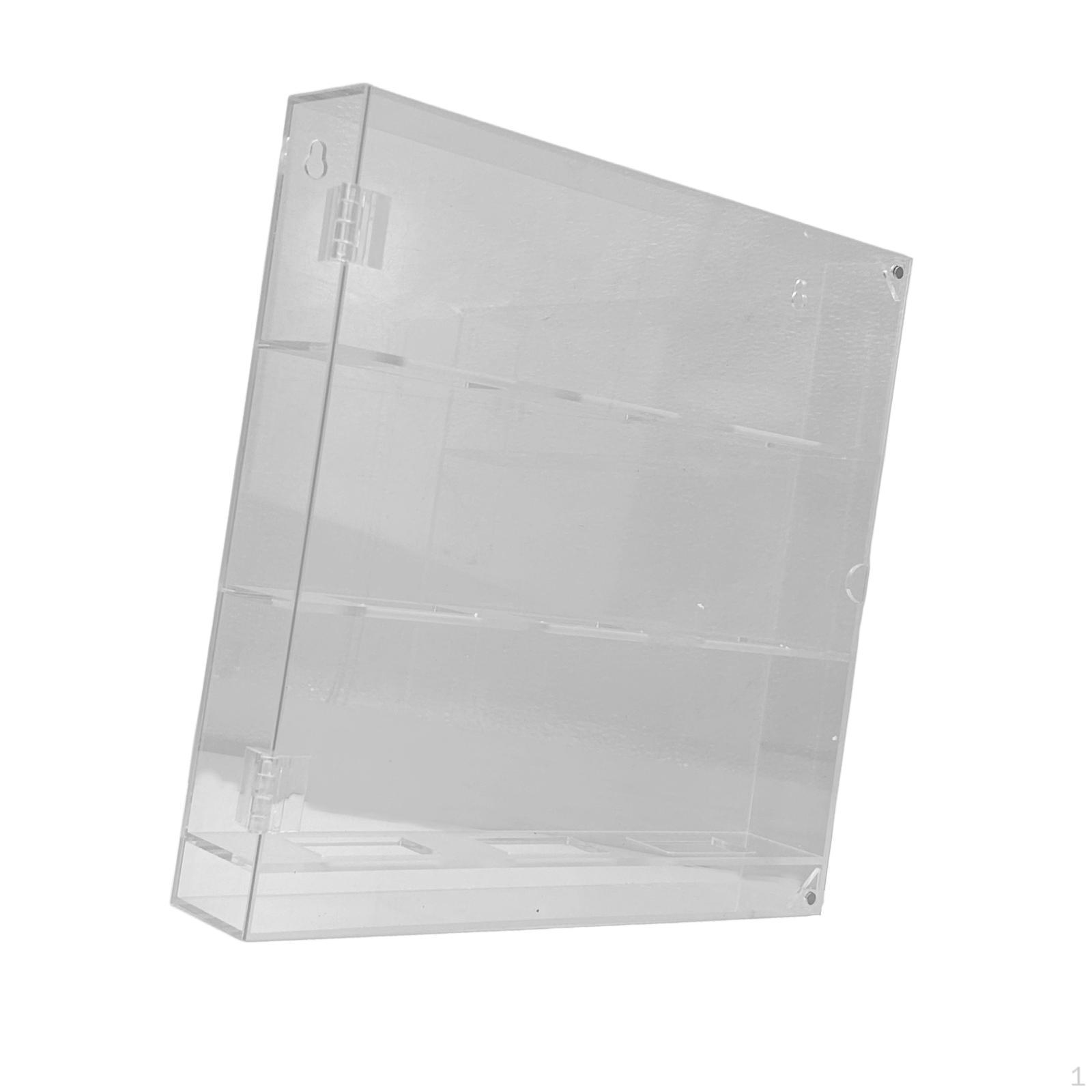 

Акриловый выставочный органайзер для хоккейных дисков, прозрачный универсальный ящик для хранения, с креплением на опору 3 Tier 28.5x27x5.5cm