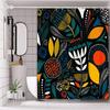 Tropical Plant Bathing Curtain Bathroom Shower Curtain Waterproof With 12 Hooks Home Deco Free Ship