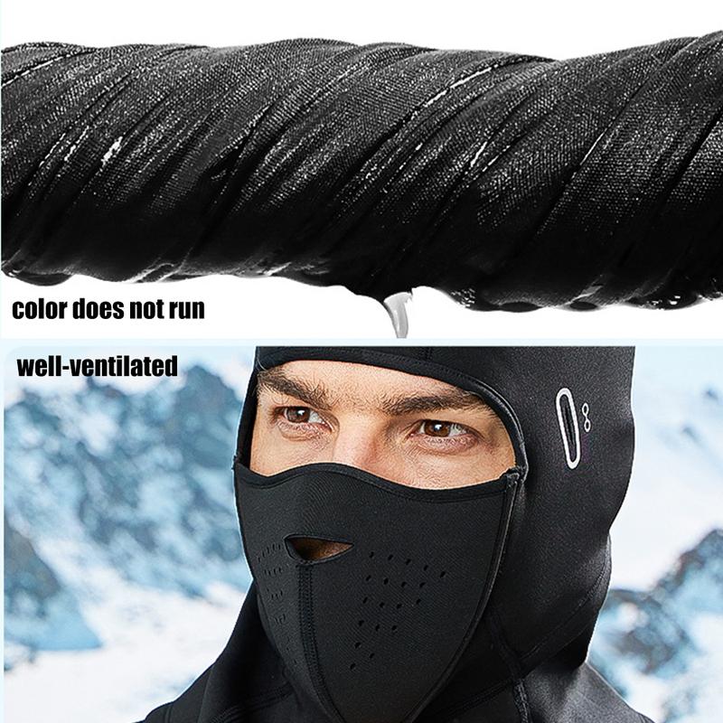 Magnetic Face Mask for Winter Cycling Skiing Mountain Climbing Breathable Warm Detachable Skiing Face Cover for Outdoor Sports