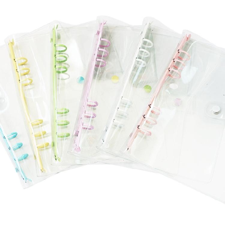 Friendly PVC Rings Binder Cover Clear Design for Custom Notebooks Features Easy Operation Water Resistant and Compacts