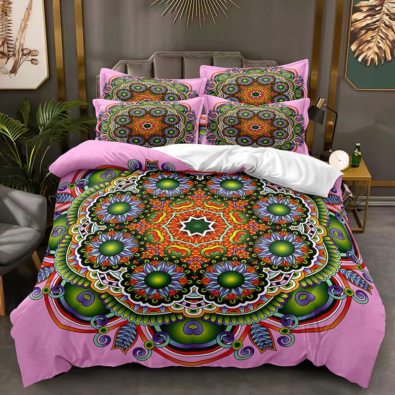 Fashion Technology Printing, 3D Digital Printing, Bedding, Duvet Covers, Pillowcases, Three-piece Sets