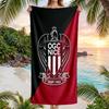 OGC Nice FC Druck Schnelltrocknendes Strandtuch Mikrofaser Saugfähig Tragbares Reise-Handtuch zum Schwimmen