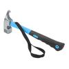Claw Hammer ABS Rubber Iron Multifunctional Nailing Hammer with Hawkbill Curved Hook for Outdoor Camping Hiking Blue