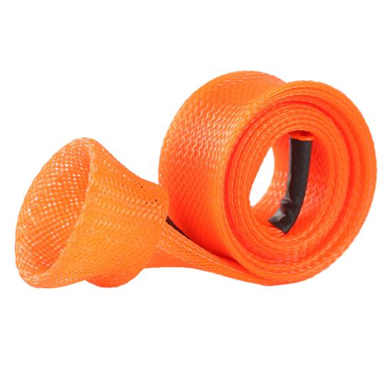 170CM Fishing Rod Sleeve with Capped Tip Stretch Breathable Mesh PET Lightweight Foldable Fishing Pole Protector Fishing Accessories