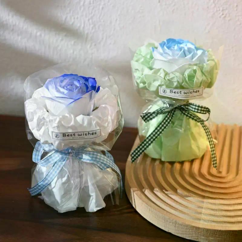 Flower Rose Bouquet Artificial Flower For Christmas Wedding Birthday Party Valentine's Day DIY Gift Home Decoration